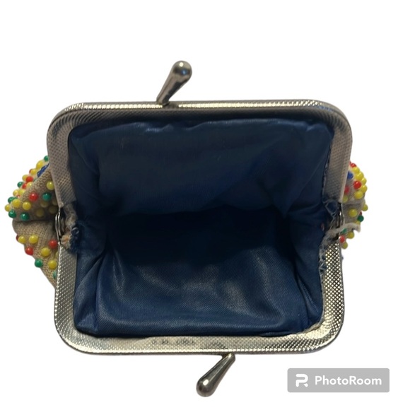 Vintage Beaded Coin Purse Pre Owned - Picture 2 of 2